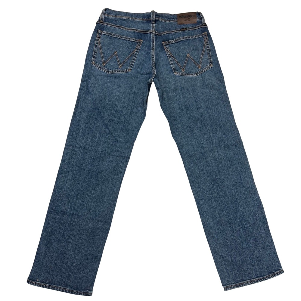 Wrangler Regular Fit Mens Blue Stretch Denim Jeans 32x29 1796601 NEW - Picture 2 of 6